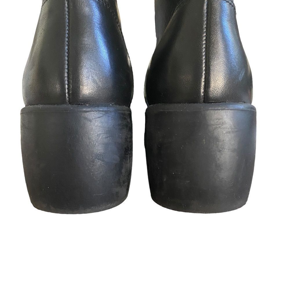 Women's Bernardo X Anthropologie Black Combat Boots Size 7.5 - Picture 8 of 10